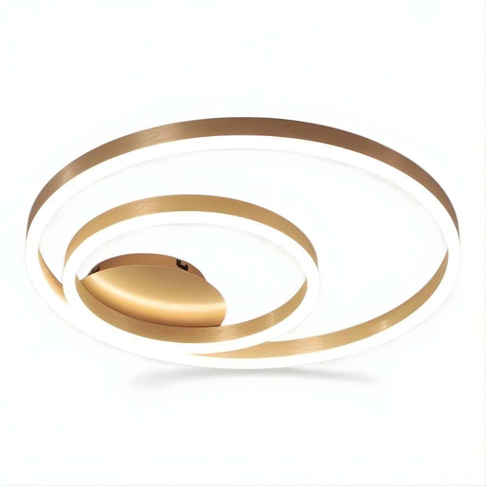 Lustre Chambre Anneaux Dorée