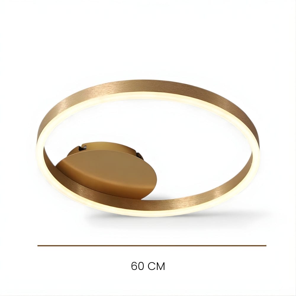 Lustre Chambre Anneaux Doree Dorée