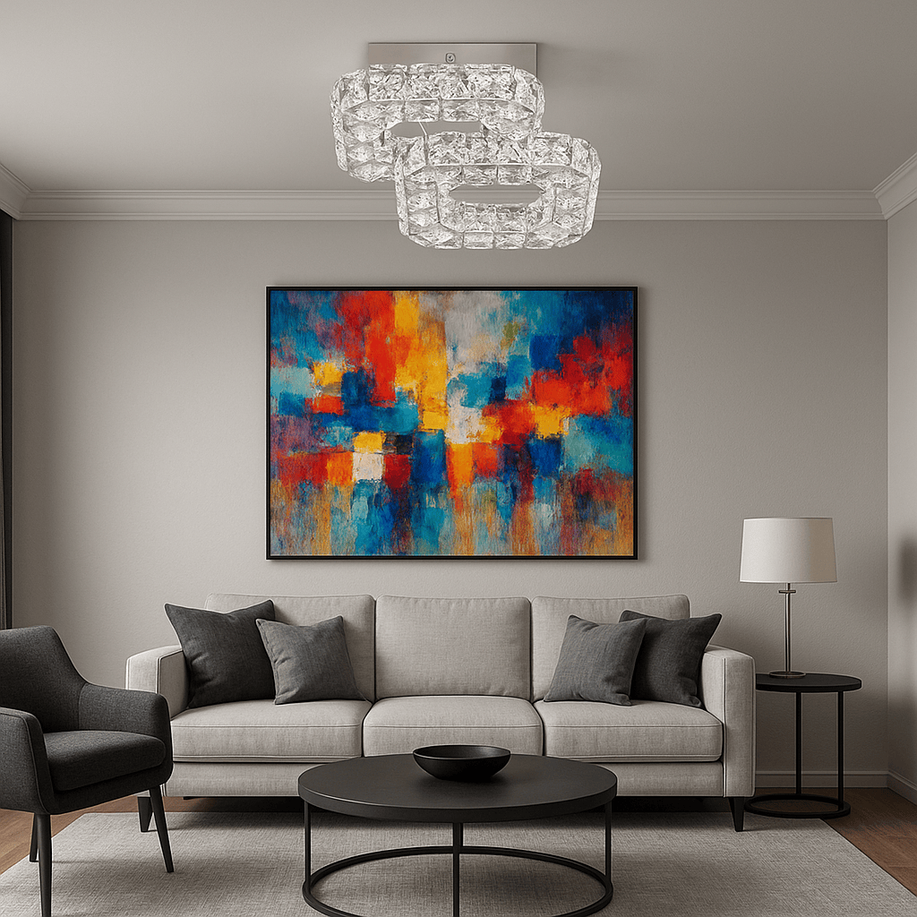 Lustre Chambre Argenté Argent Image