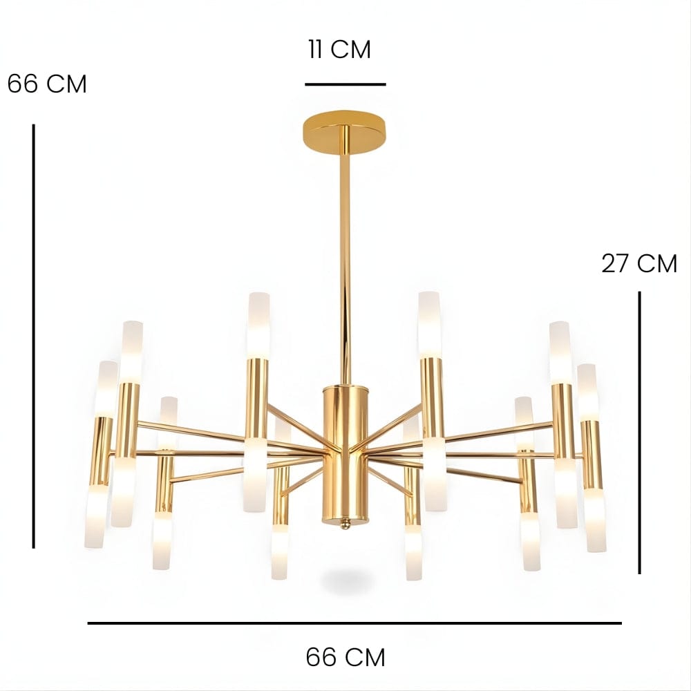 Lustre Chambre Branche Doree Dorée