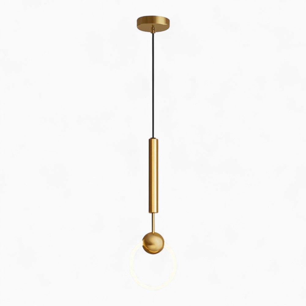 Lustre Chambre Cercle Suspendu Blanc Blanc