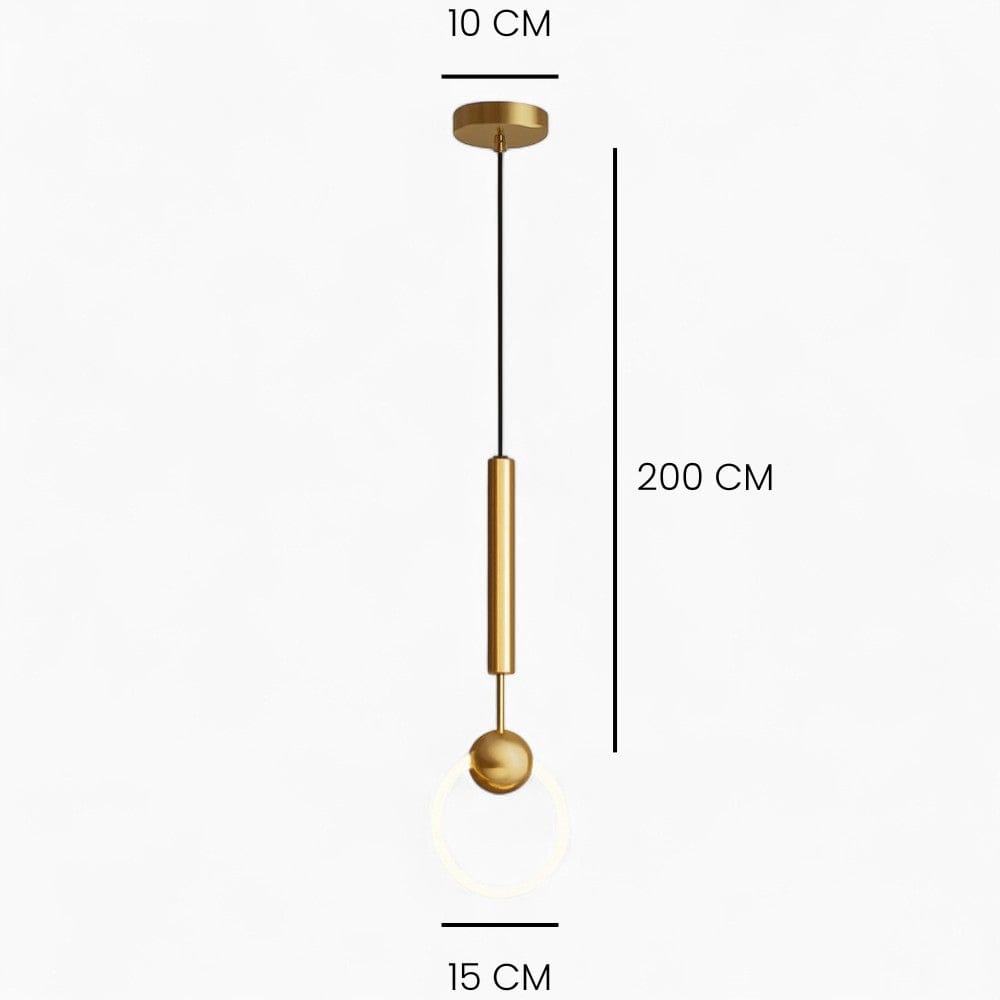 Lustre Chambre Cercle Suspendu Blanc Blanc