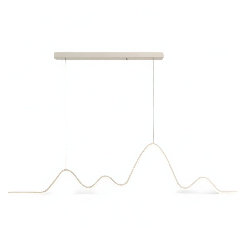 Lustre Chambre Ondulee Blanc Blanc Image