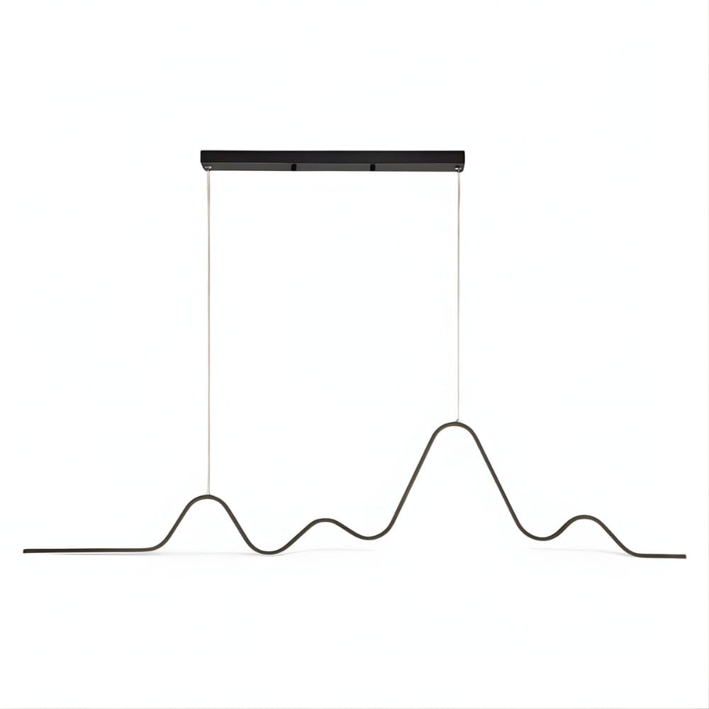 Lustre Chambre Ondulee Noir Noir Image