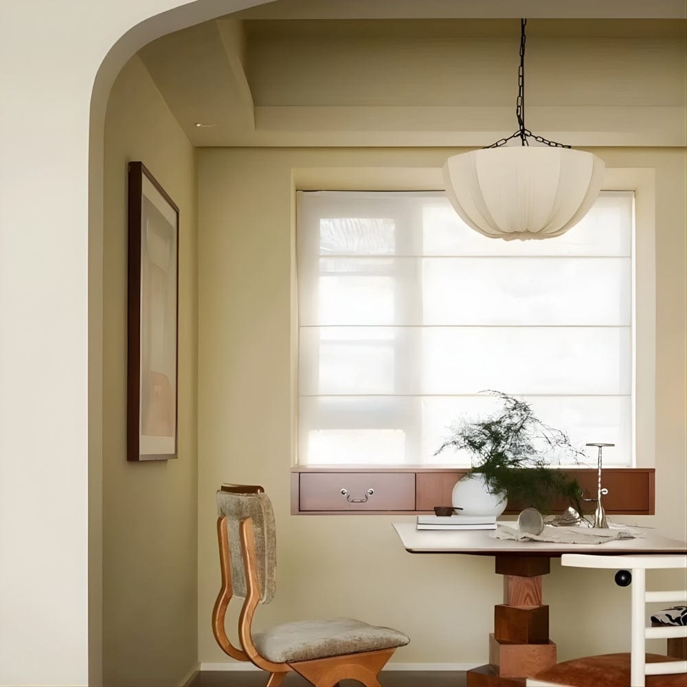 Lustre Chambre Petale Beige / Warm light