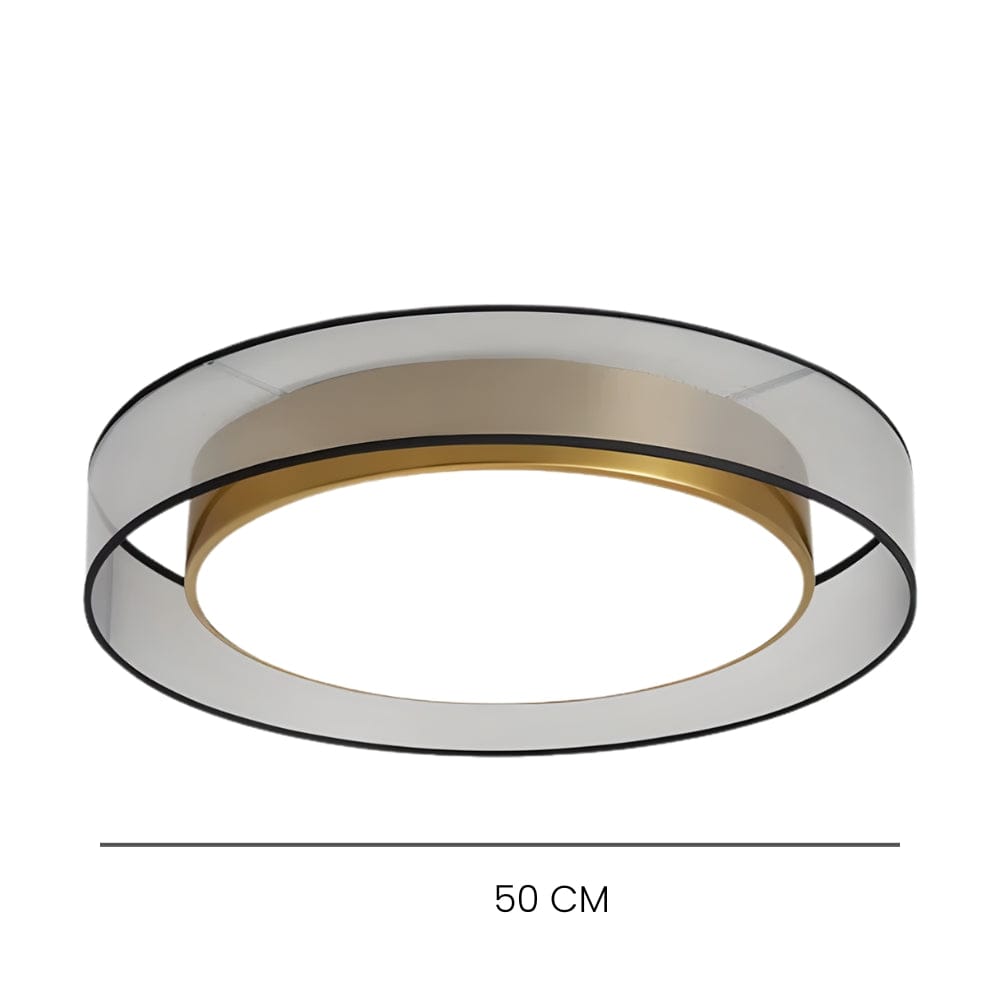 Lustre Chambre Rond Dore Dorée