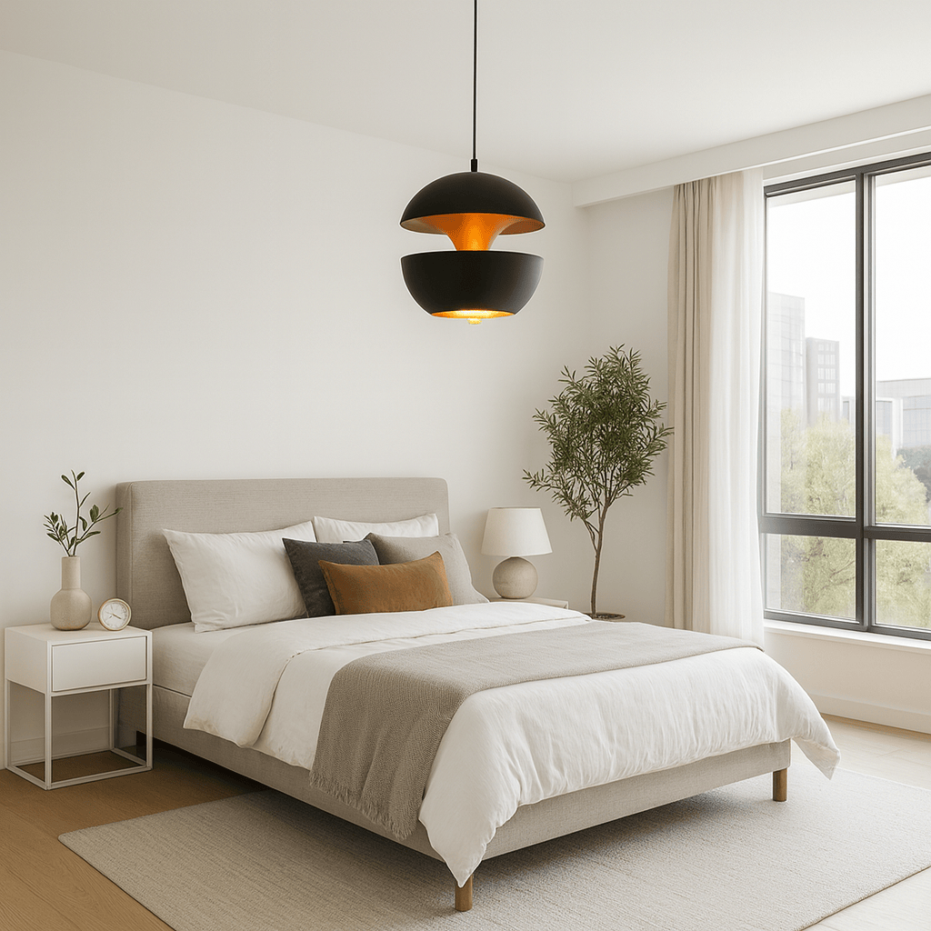 Lustre Chambre Sphère Noir Noir