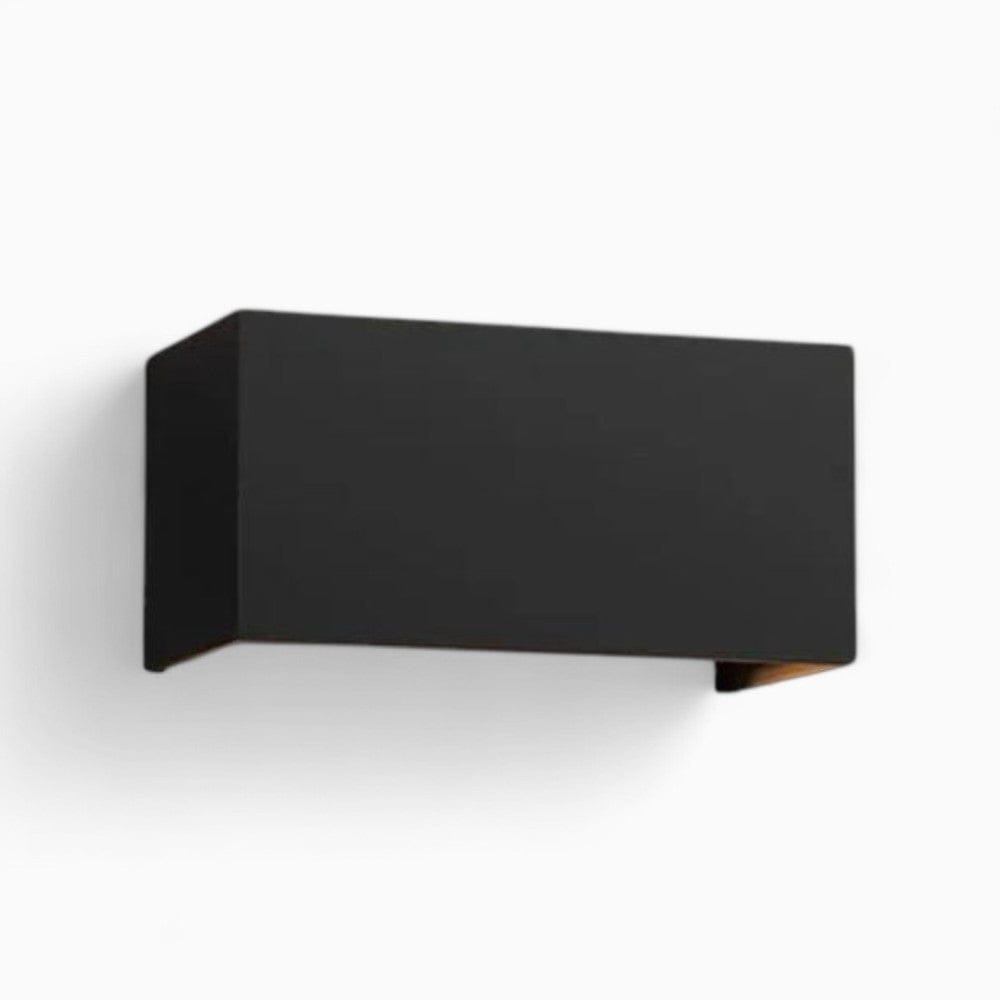 Lustre Exterieur Cube Noir Noir