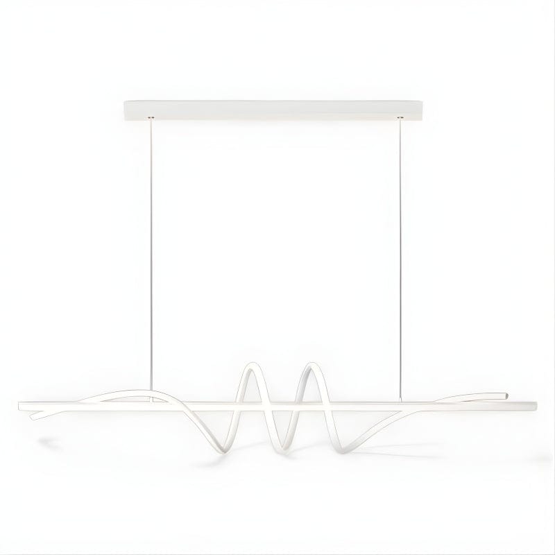Lustre Moderne Onde Blanc Blanc