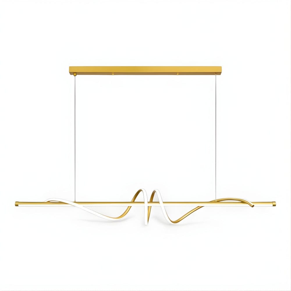 Lustre Moderne Onde Doree Dorée