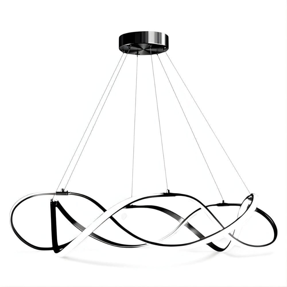 Lustre Moderne Ruban Noir Noir Image