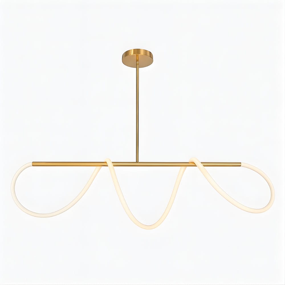 Lustre Moderne Ruban Tombant Doree Dorée