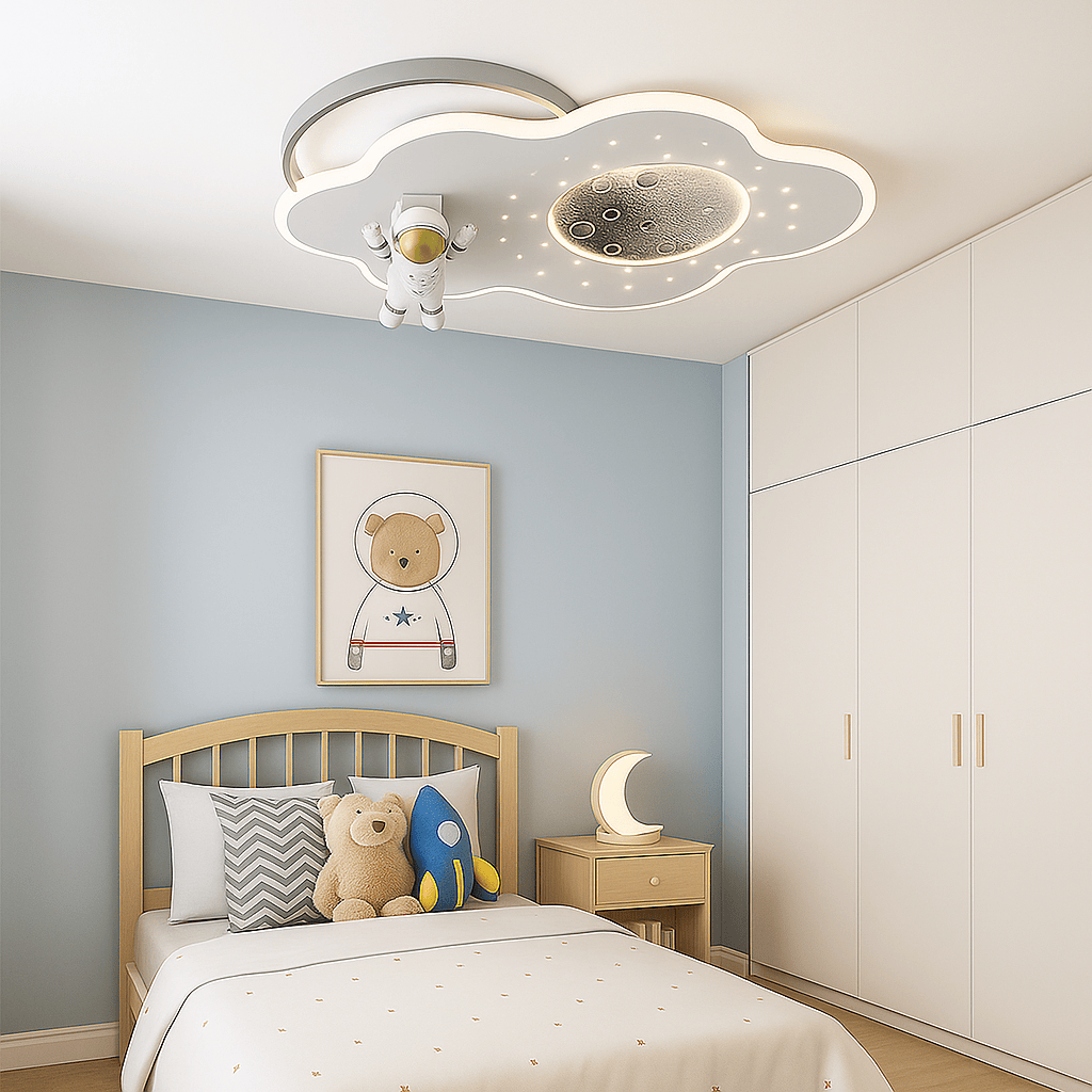 Lustre Nuage Enfant Blanc