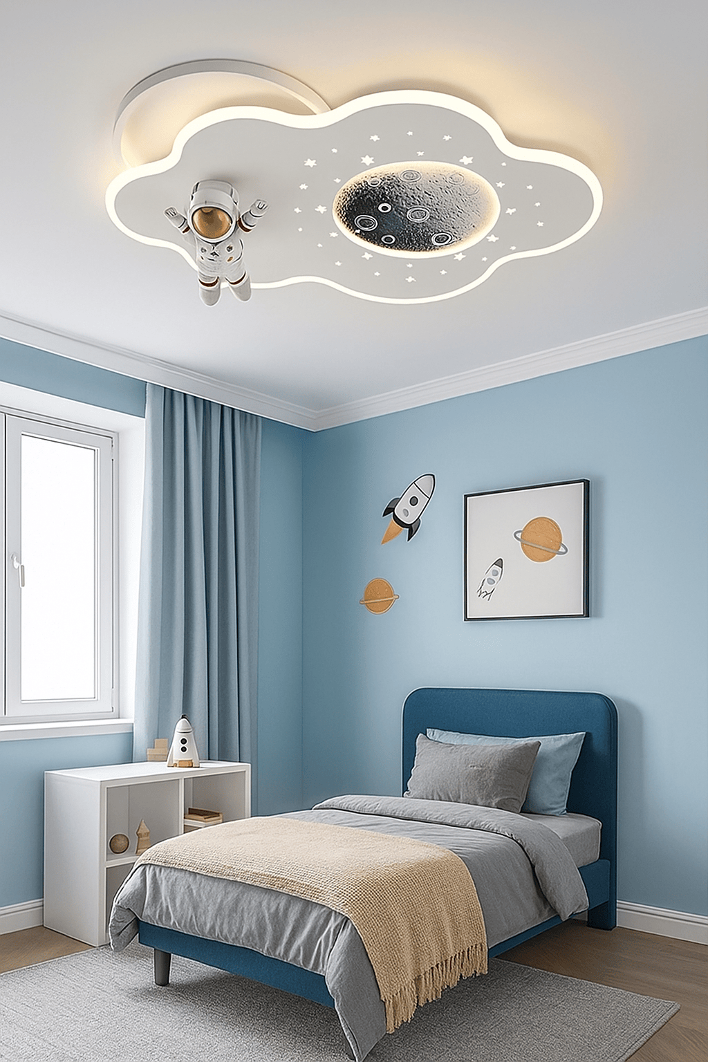 Lustre Nuage Enfant Blanc