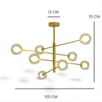 Lustre Salle de bain Boule Dorée