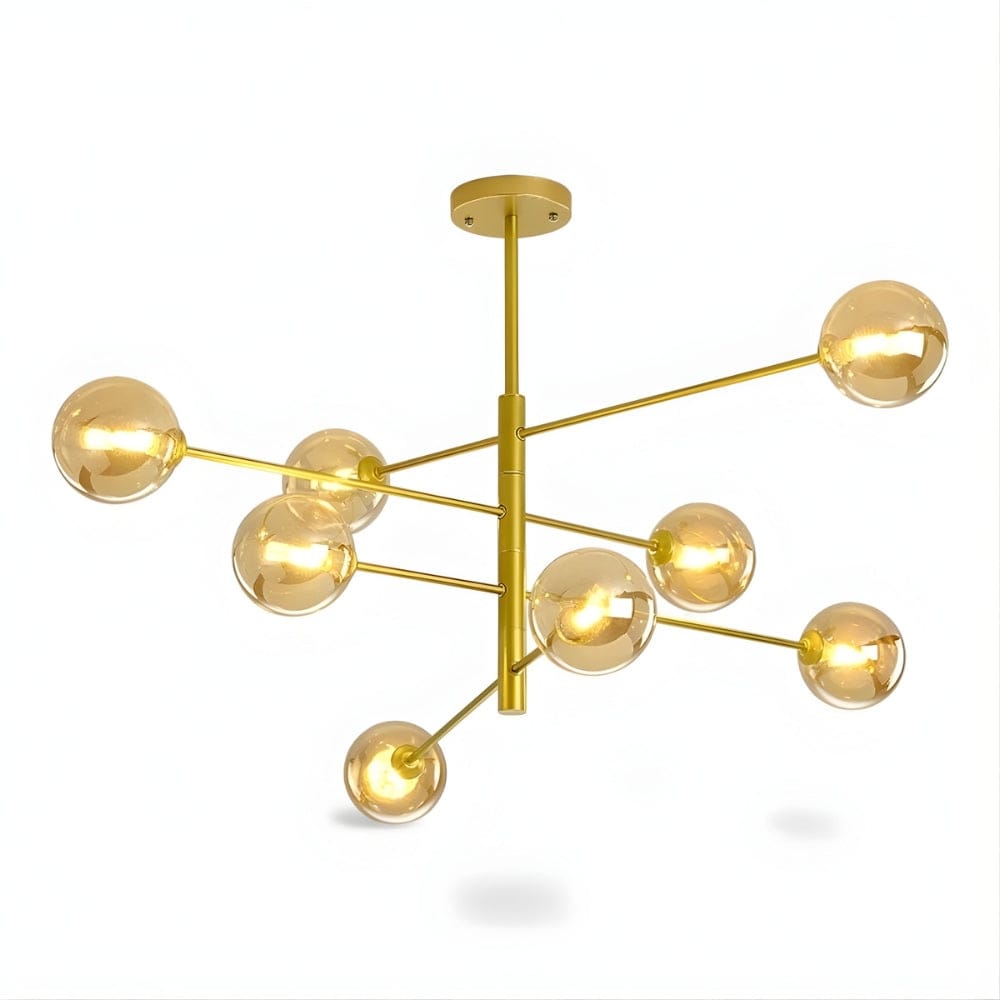 Lustre Salle de bain Boule Doree Dorée