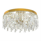 Lustre Salle de bain Rond Crystal Doree Dorée