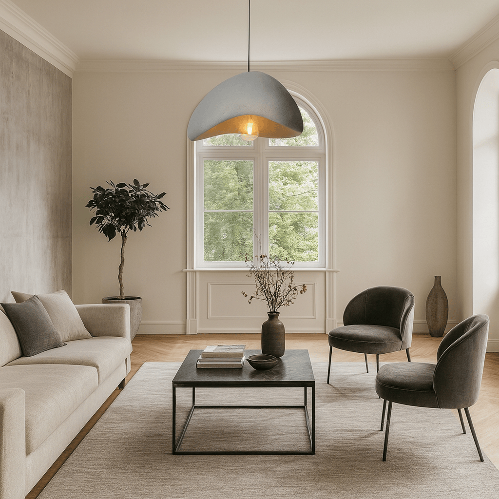 Lustre Salon Arrondi Gris Gris