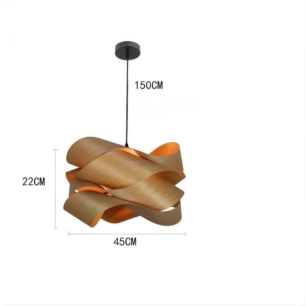 Lustre Salon Bois Marron