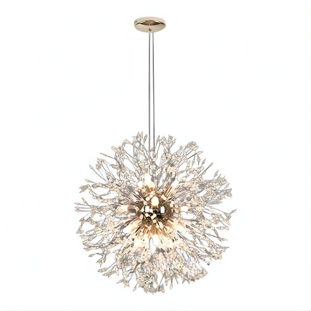 Lustre Salon Boule Cristal Doree Dorée Image