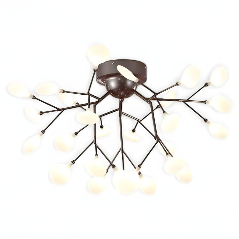 Lustre Salon Branche Noir Noir Image