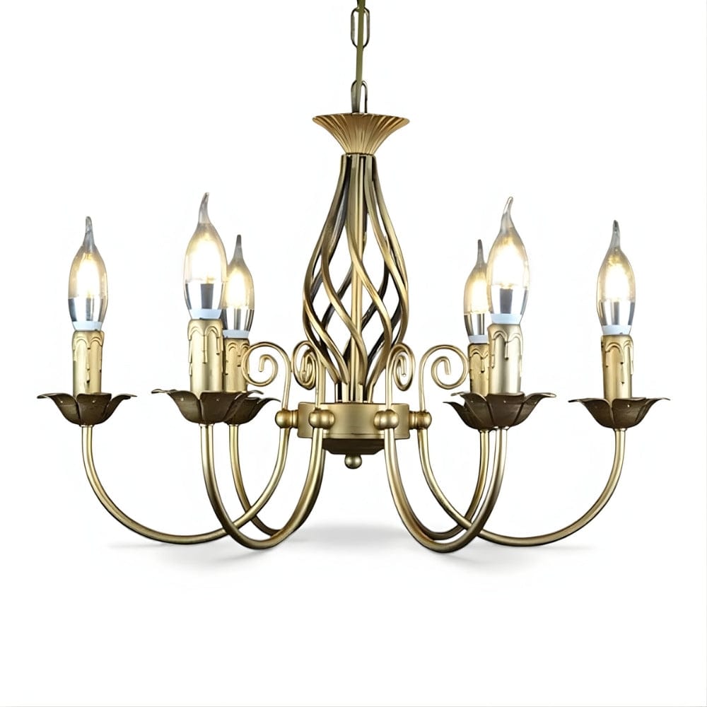 Lustre Salon Chandelier Dorée