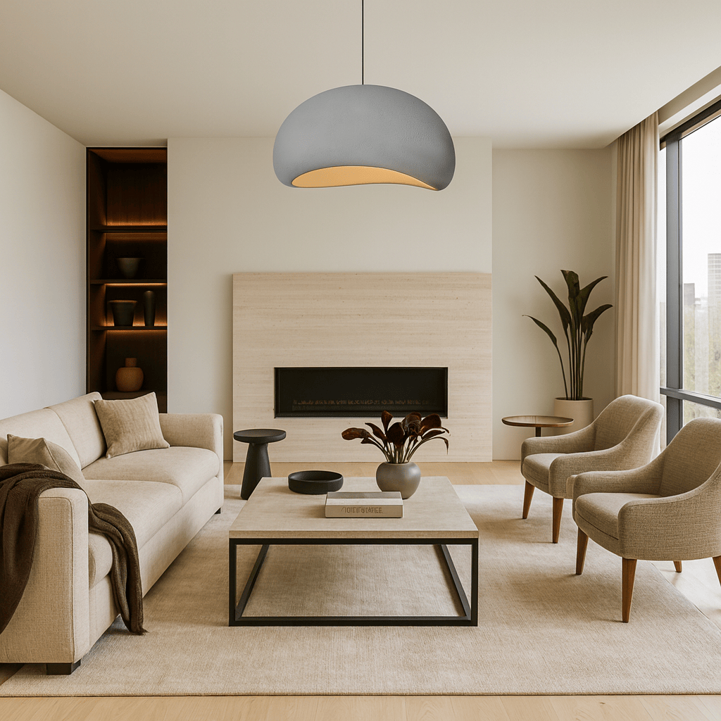 Lustre Salon Coque Gris Gris