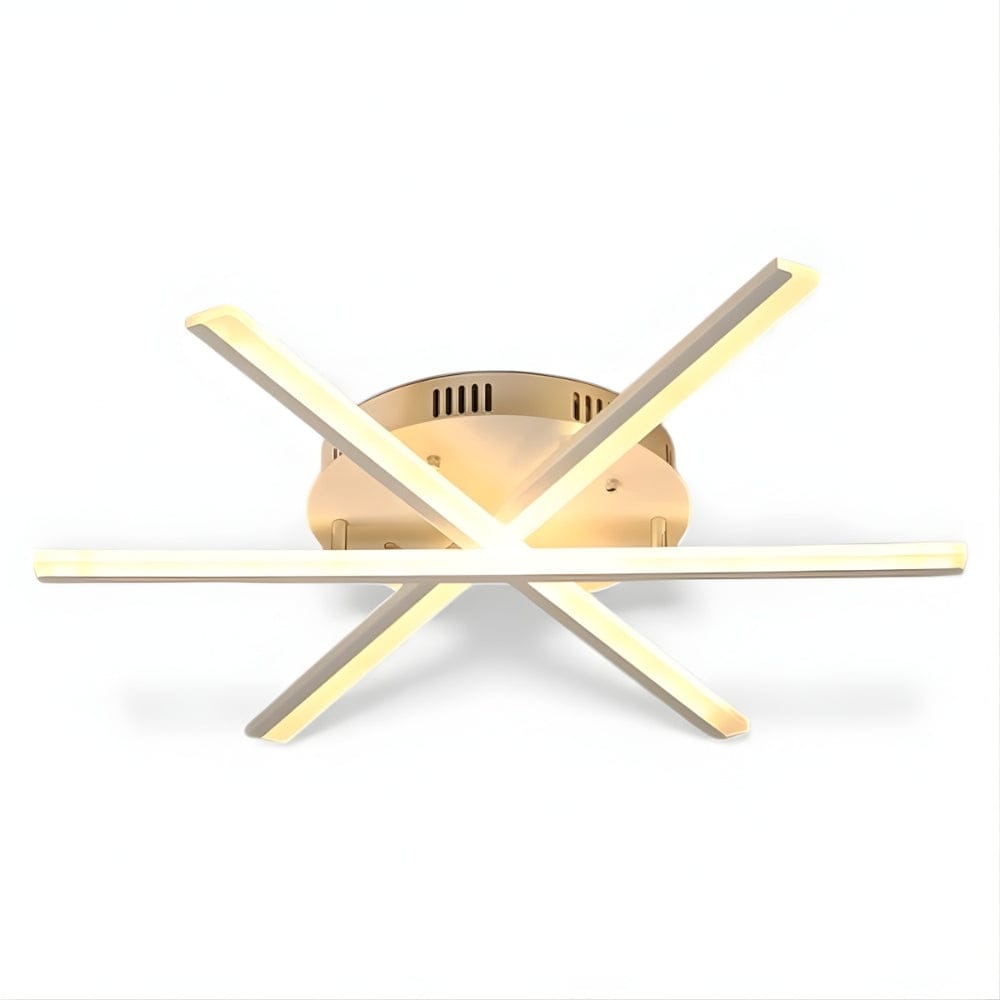 Lustre Salon Etoile Doree Dorée Image