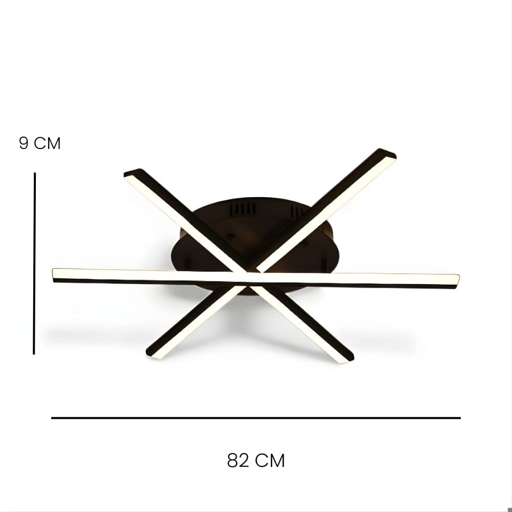 Lustre Salon Etoile Noir Noir