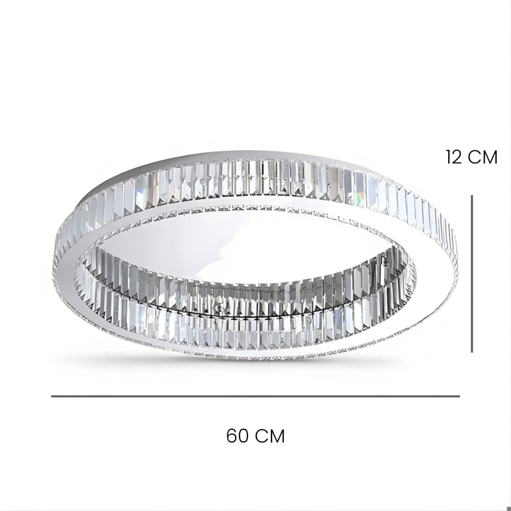 Lustre Salon Halo Argent Argent