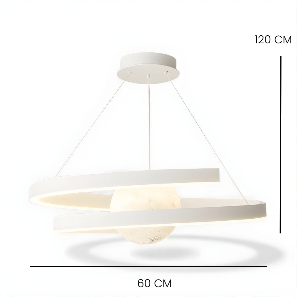 Lustre Salon Lune Blanche Blanc