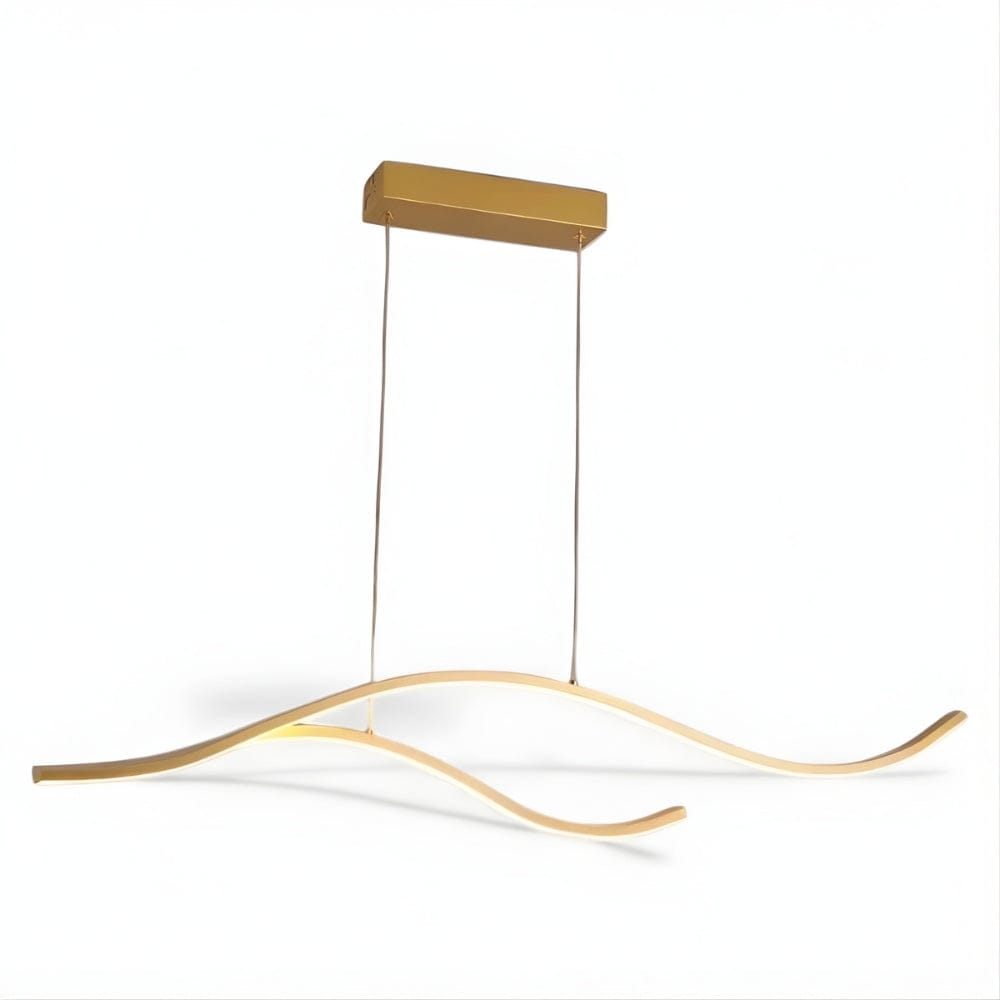 Lustre Salon Ruban Doree Dorée