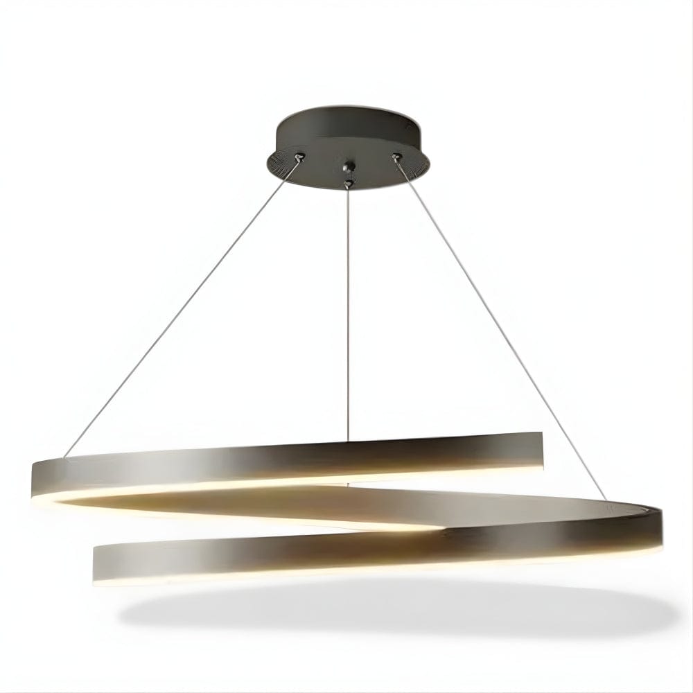 Lustre Salon Spirale Noir Noir