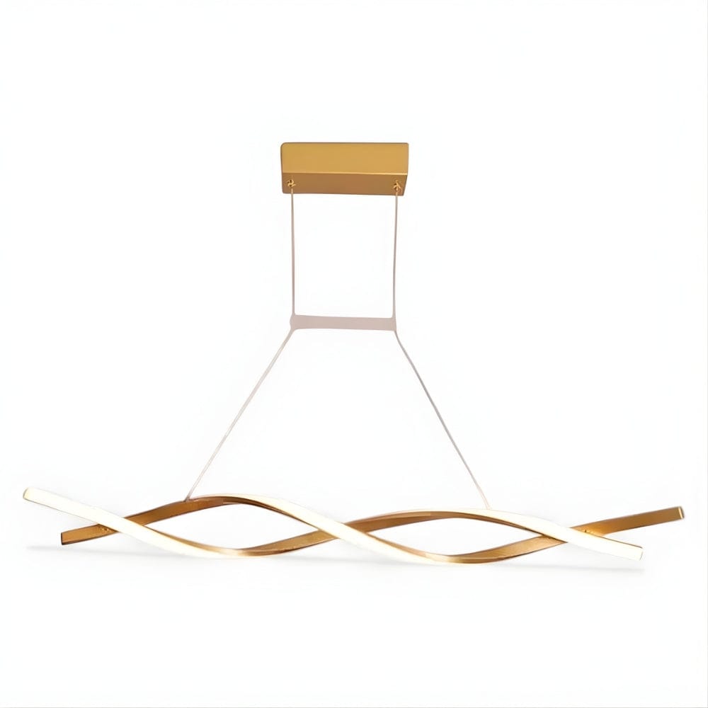 Lustre Salon Torsadee Doree Dorée Image