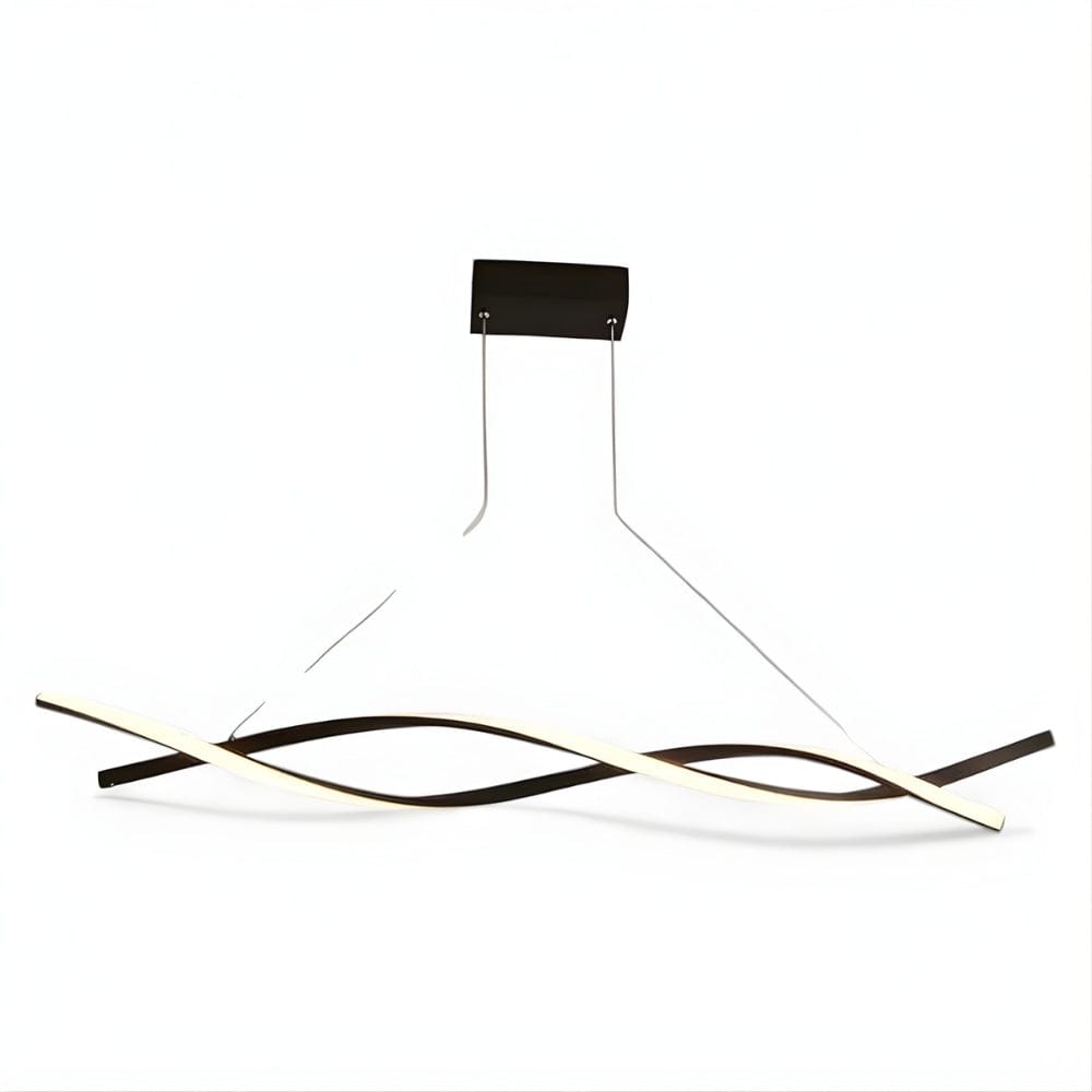 Lustre Salon Torsadee Noir Noir