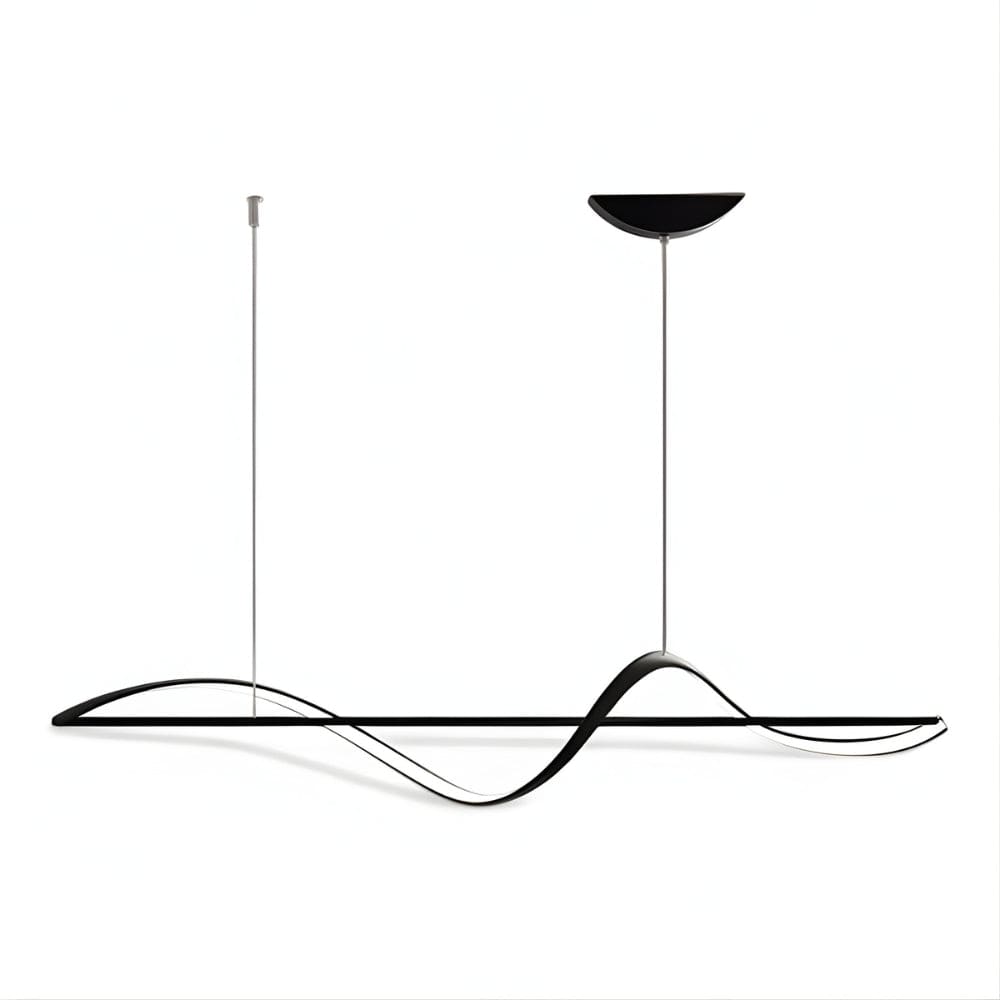 Lustre Salon Vague  Noir