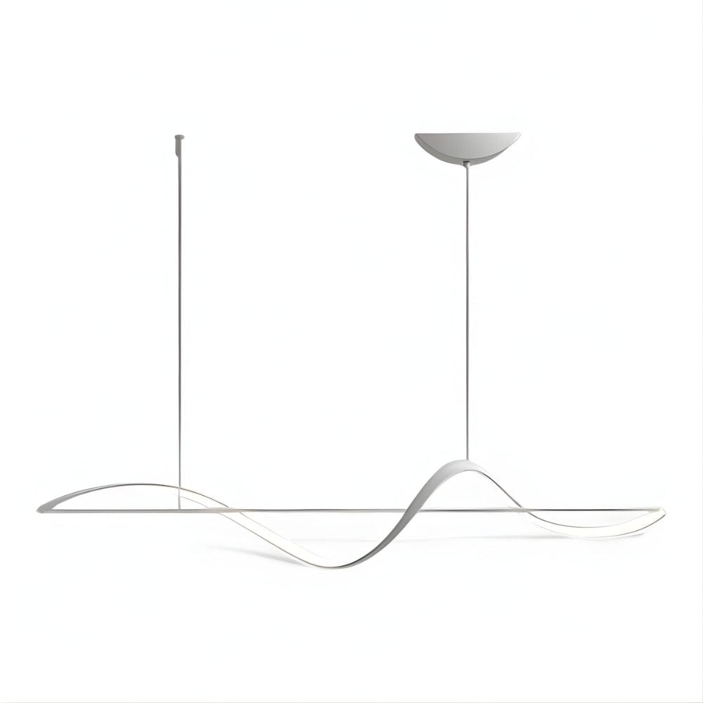 Lustre Salon Vague Blanc Blanc Image